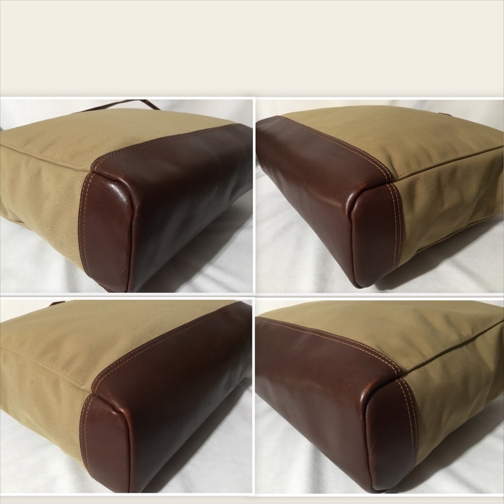 Authentic Longchamp Canvas Leather Convertible Tote Large - Picture 12 of 16